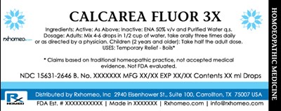 Product Label (Drops Calcarea Fluor Fda)