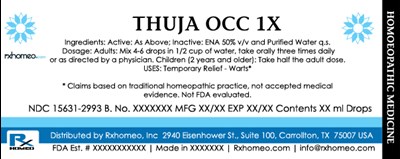 Product Label (Drops Thuja Occ Fda)