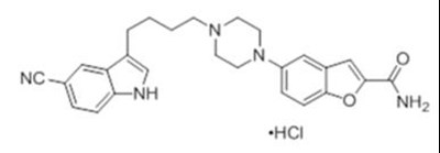 The structural formula for Vilazodone HCl - vilazodone tablets 01