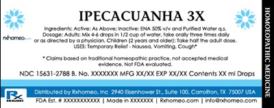 Product Label (Drops Ipecacuanha Fda)