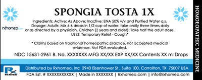 Product Label (Drops Spongia Tosta Fda)