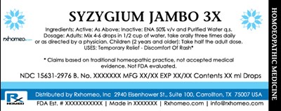 Product Label (Drops Syzygium Jambo Fda)