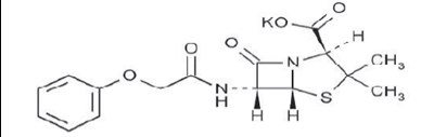 Penicillin V Potassium Chemical Structure (Penicillin V Potassium 250 mg 40 Tabs For Clonmel 1)