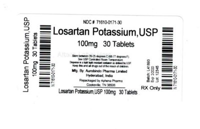 Bottle Label 100 mg - 71610 0171 30