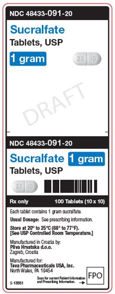 Sucralfate 1 Gram Tablets, Usp Unit Carton Label (Image 01)