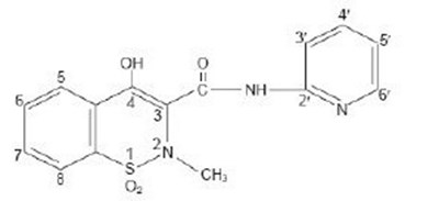 image-01.jpg Piroxicam Structrual Formula - image 01