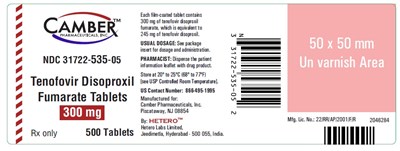 Tenofovirdisoproxilfumarate300mg500scountcontainerlabel.jpg Tenofovirdisoproxilfumarate300mg500scountcontainerlabel - Tenofovirdisoproxilfumarate300mg500scountcontainerlabel