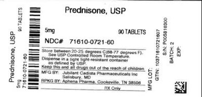 Bottle Label 5 mg (71610 0721 60)