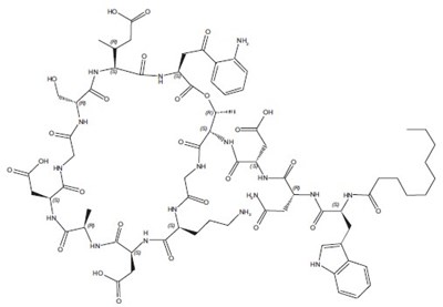 Chem Structure (Daptomycin For Injection Rt Civica 1)