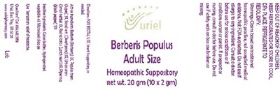 Berberispopadultsupp (Berberispopulusadultsuppository)