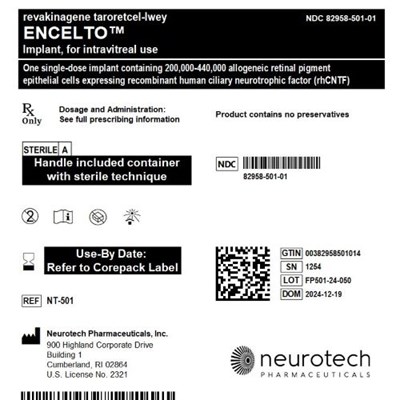Image Description (Encelto Product Label)