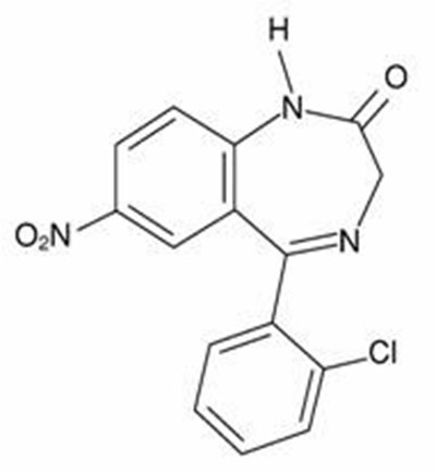 This is the structural formula. - clonazepam tablet orally disintegrating 1