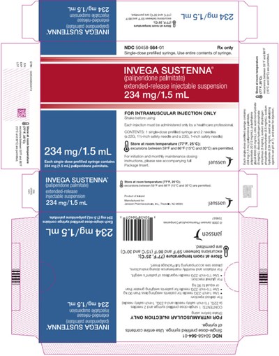 invega-19.jpg PRINCIPAL DISPLAY PANEL - 234 mg Syringe Carton - invega 19