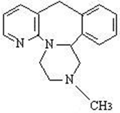 Chemical Structure - mirtazapine str