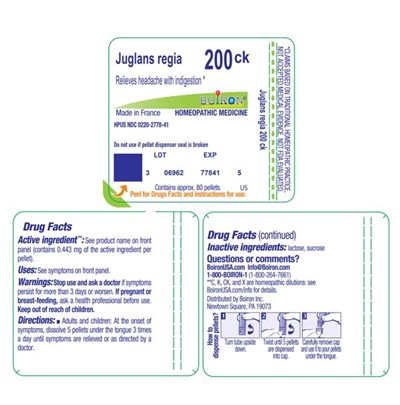 Label (Juglans Regia 200ck Label)