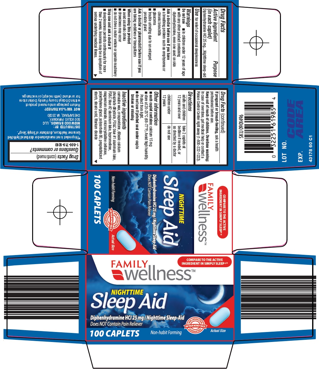 NDC 55319 353 Family Wellness Sleep Aid Tablet Film Coated Oral Label 