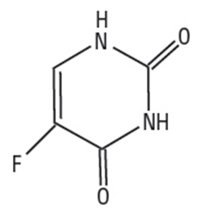 Chemical Structure - fluorouracil 01