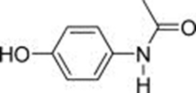 Structural-formula (Acetaminophen Civica 01)