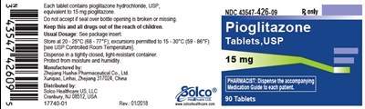 image-01.jpg Pioglitazone Tablets, 15 mg - 90 tablets - image 01