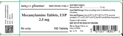 Mecamylamine Container Label (100-count)