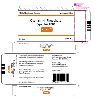 45mg-10s-blister - osletamivir 45mg blister carton label