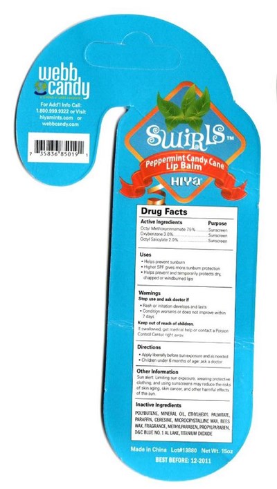 Webb Candy Peppermint Lip Balm - mint lip balm3