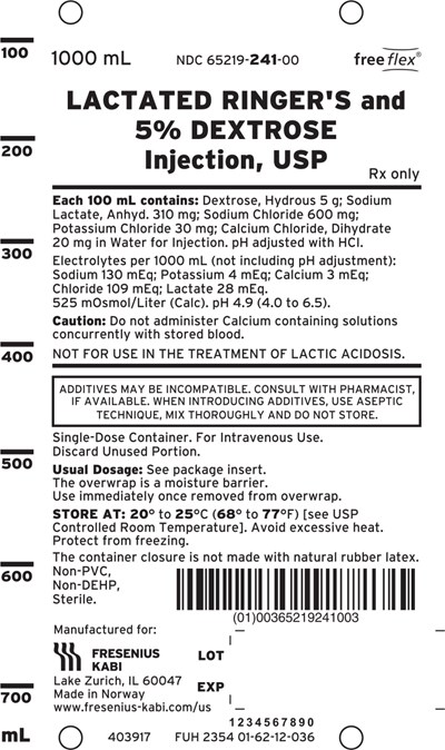 lac02-0003-05.jpg PACKAGE LABEL - PRINCIPAL DISPLAY –Lactated Ringer's and 5% Dextrose Bag Label - lac02 0003 05