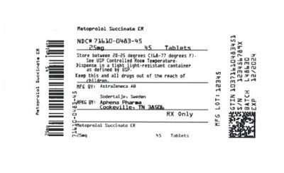 Bottle Label 25 mg (71610 0483 45)