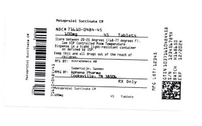 Bottle Label 100 mg (71610 0484 45)