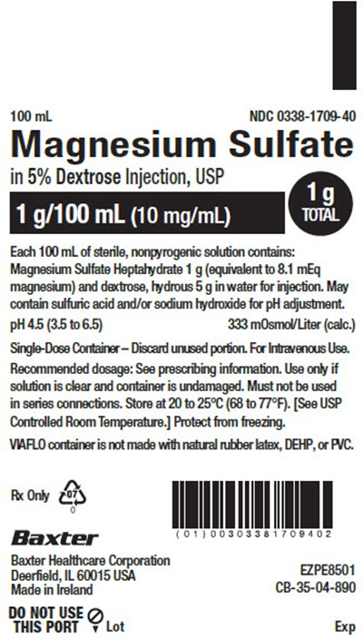 Magnesium Sulfate In Dextrose Representative Container Label 0338-1709-40 (Image 02)