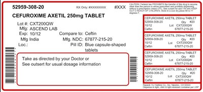 Cefuroxime Axetil Tablets, Usp 250 mg (Container Label)
