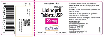 Lisinopril Tablets 20mg 30 Tablets - lisinopril 05