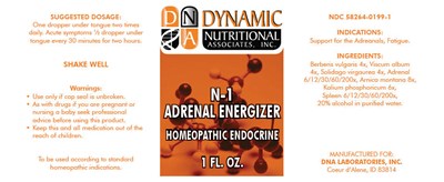 adrenal-01.jpg PRINCIPAL DISPLAY PANEL - 1 FL. OZ. Bottle Label - adrenal 01