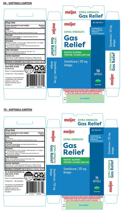 FDA Label for Meijer Extra Strength Gas Relief Softgel Capsule, Liquid ...
