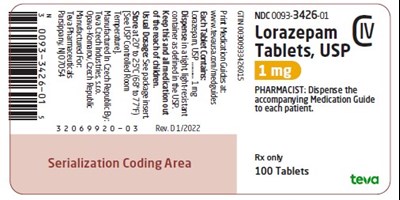 Lorazepam Tablets A072926 A072927 A072928 3
