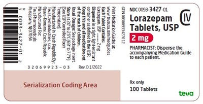 Lorazepam Tablets A072926 A072927 A072928 4