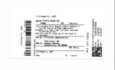 Bottle Label 40 mg (71610 0406 60)