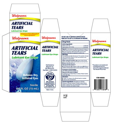 Image Of Carton Label (Walgreensartificial)