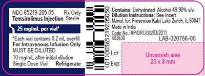 Principal Display Panel – 25 mg/ml Per Vial* (Vial Label)