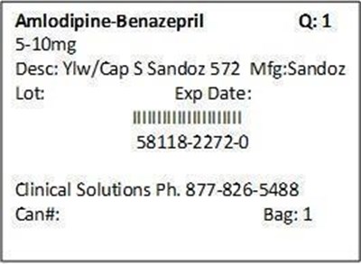 Package Label – 5 mg/ 10 mg - AmlBen5.10Lab00