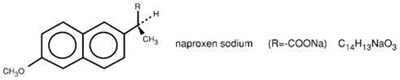 chemical structure - naproxen str