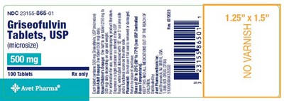 Container-label (Griseofulvin Microsize Label 500mg 100)