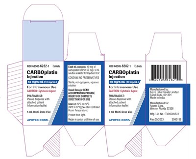 Teyro-vial-label-5-ml (Carboplatin Injection Carton Label 50mg)