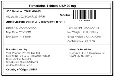 Image Description (Famotidine Tabs 20mg Label)