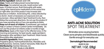 Principal Display Panel – Tube Label (Eph01 0000 01)