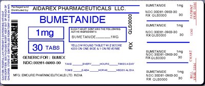 Image Label (Bumetanide 1mg Tab For Emcure 2)