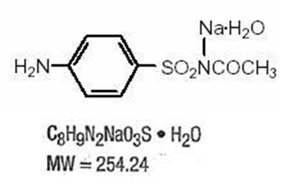 STRUCTURAL FORMULA - sulfacetamide 01