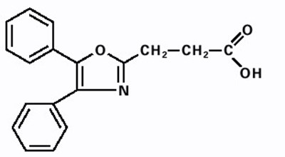 oxaprozin-01.jpg Chemical Structure - oxaprozin 01