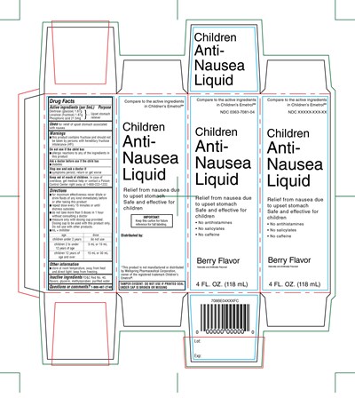 Wag Children Anti-nausea Liquid 4 Fl Oz. (Emetrol Childrens Mixed Berry 4oz 1)