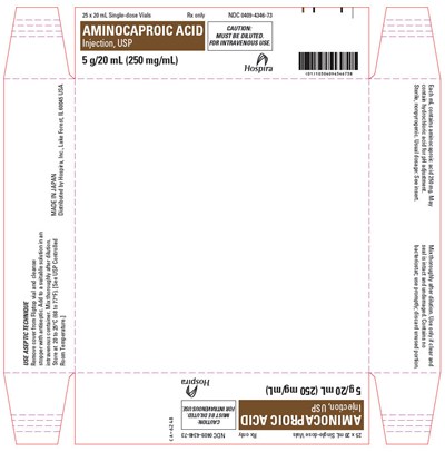 aminocaproic-03.jpg PRINCIPAL DISPLAY PANEL - 5 g/20 mL Vial Tray - aminocaproic 03